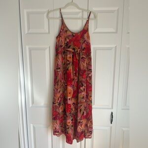 Aritzia Wilfred floral Silk Maxi Dress - XS